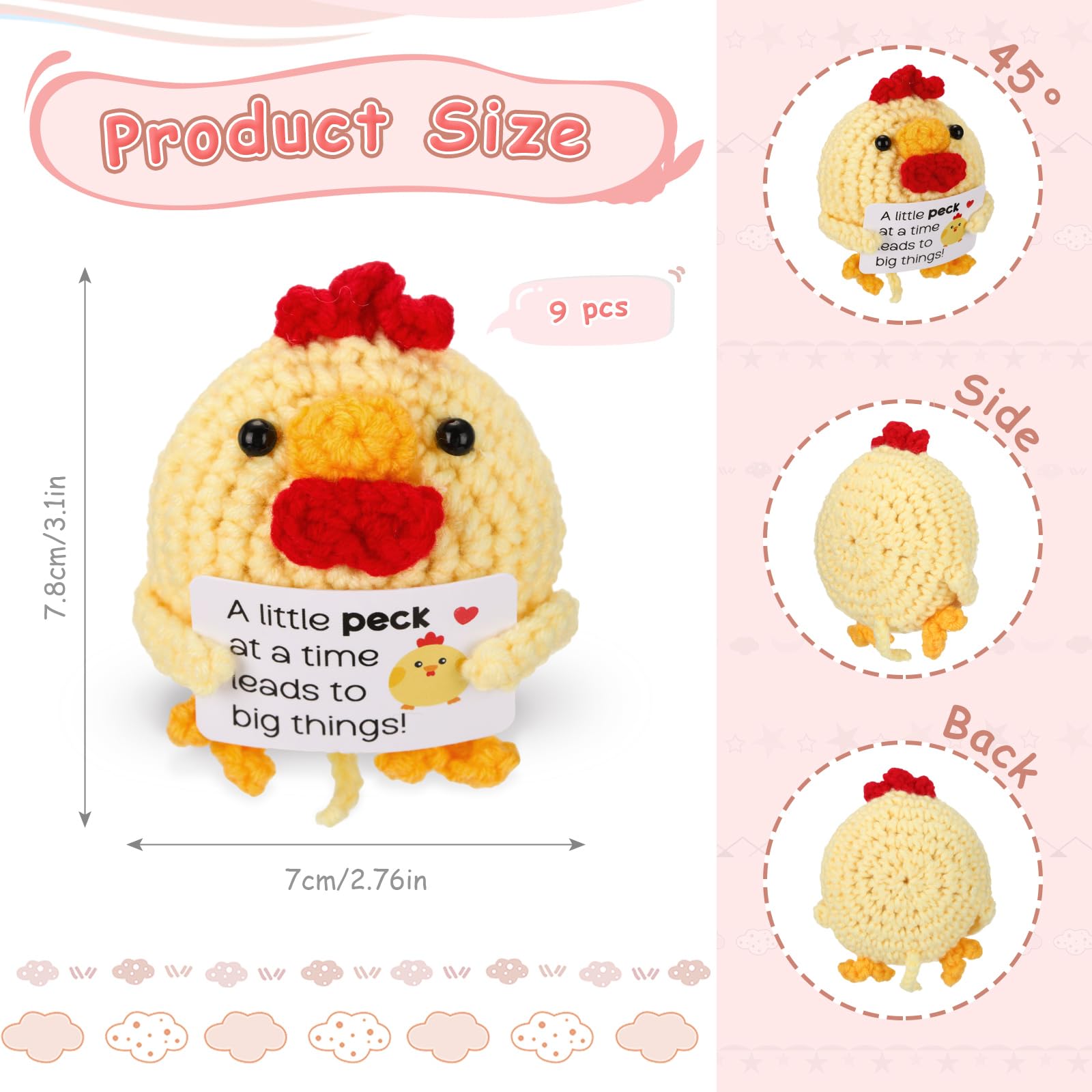 VioraWhite crochet giraffe accent piece adds charm to shelves