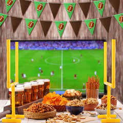 VioraWhite football goal table decor suitable for photos