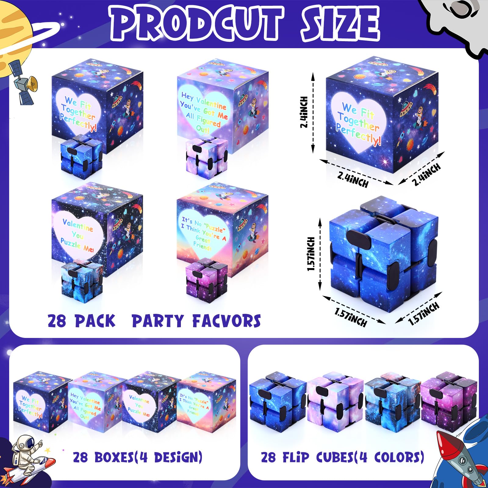 VioraWhite gift boxes accompany each cube for easy gift-ready presentation.