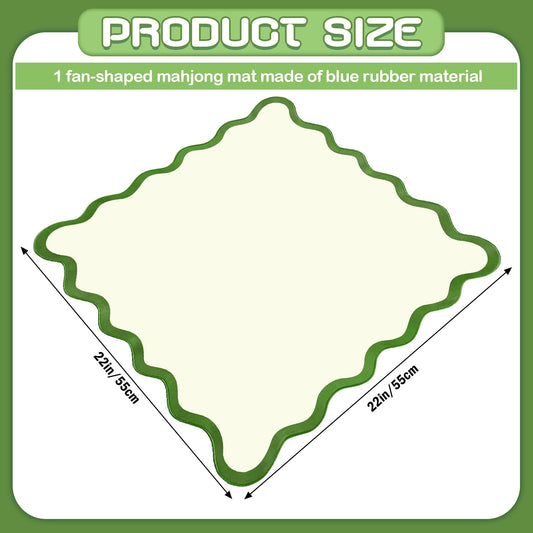 VioraWhite 21 inch mat with anti slip back for stable gameplay