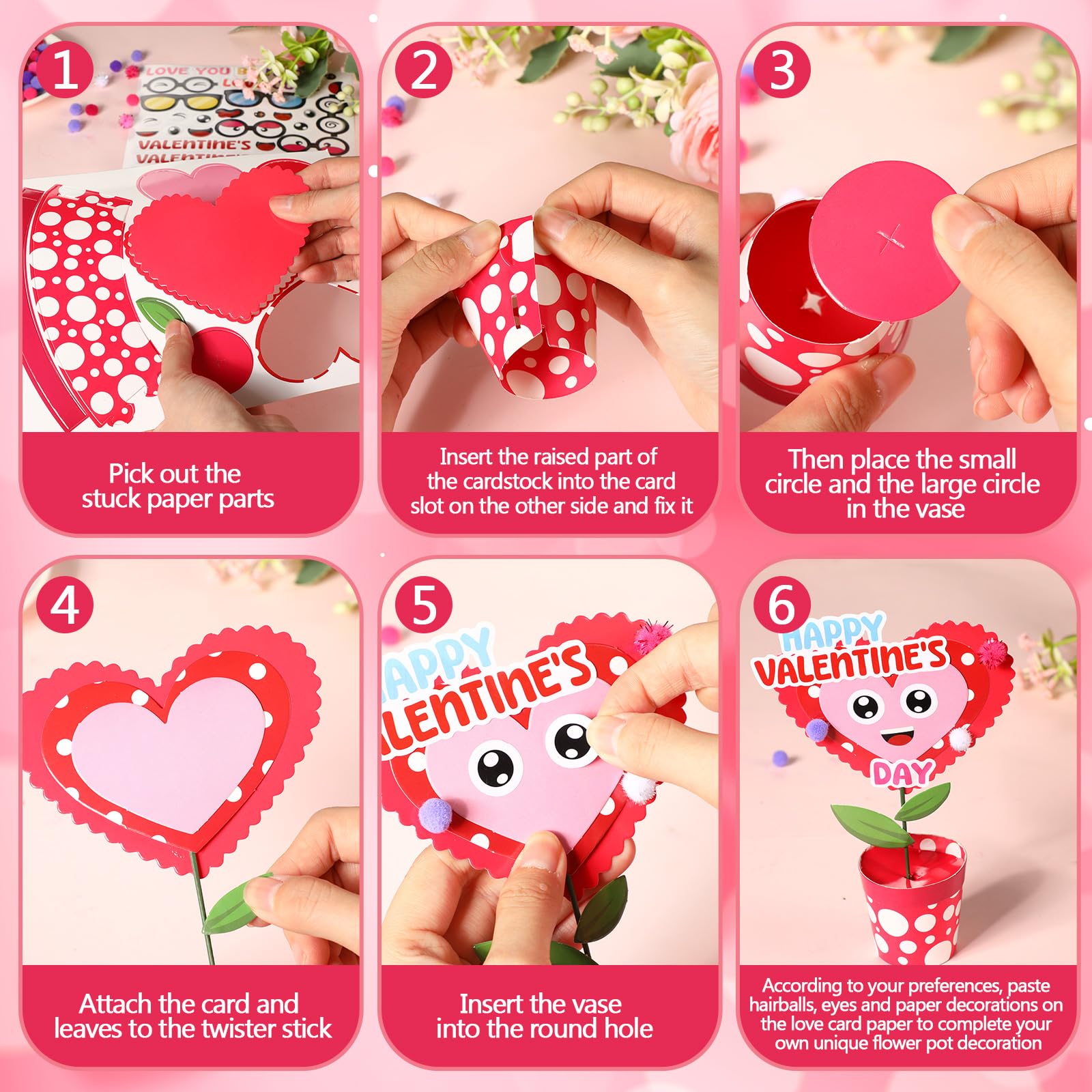 VioraWhite Valentines flower parts close-up highlights bright details for easy customization.