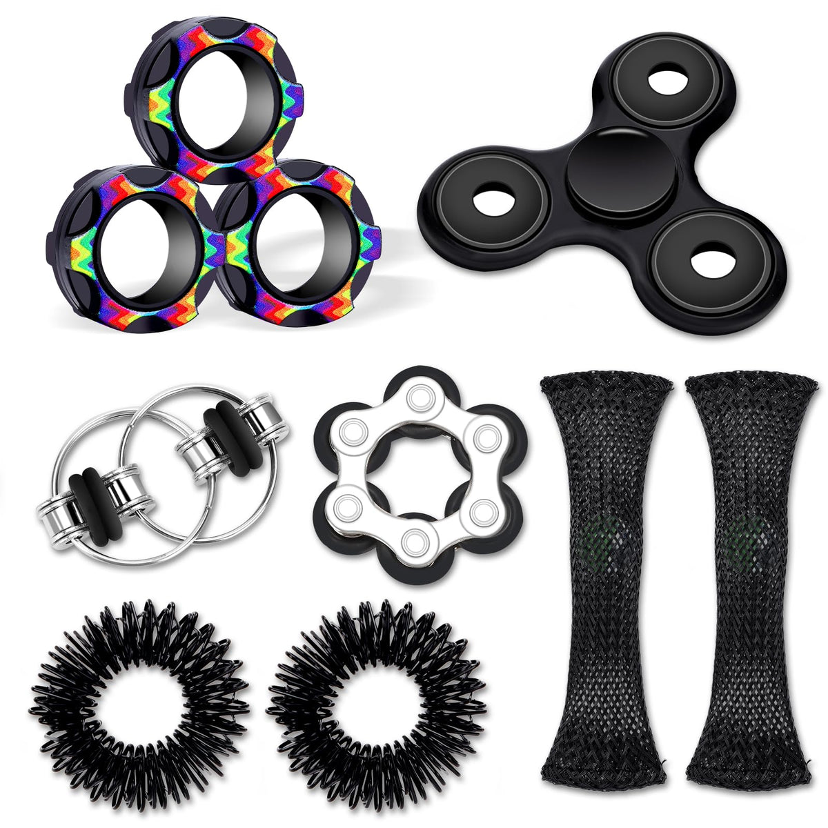 Vipctery 8pc fidget spinner for smooth, calming focus during work or study