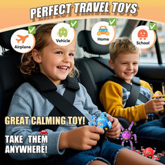 Vipctery transformable spinners stacked high in a fun stacking game.