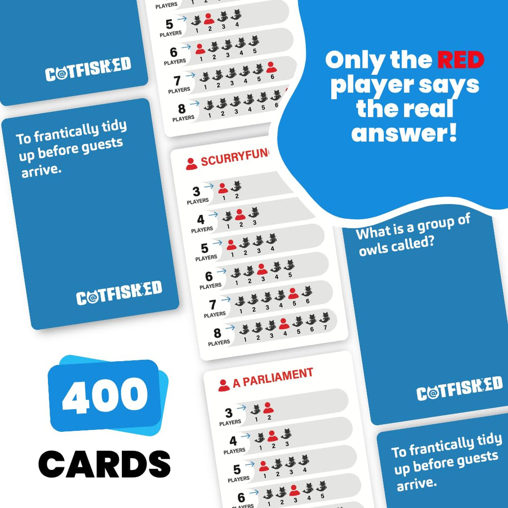 Viral Studios Catfished card prompts sparking creative lies and quick thinking