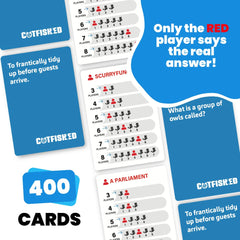 Viral Studios Catfished card prompts sparking creative lies and quick thinking