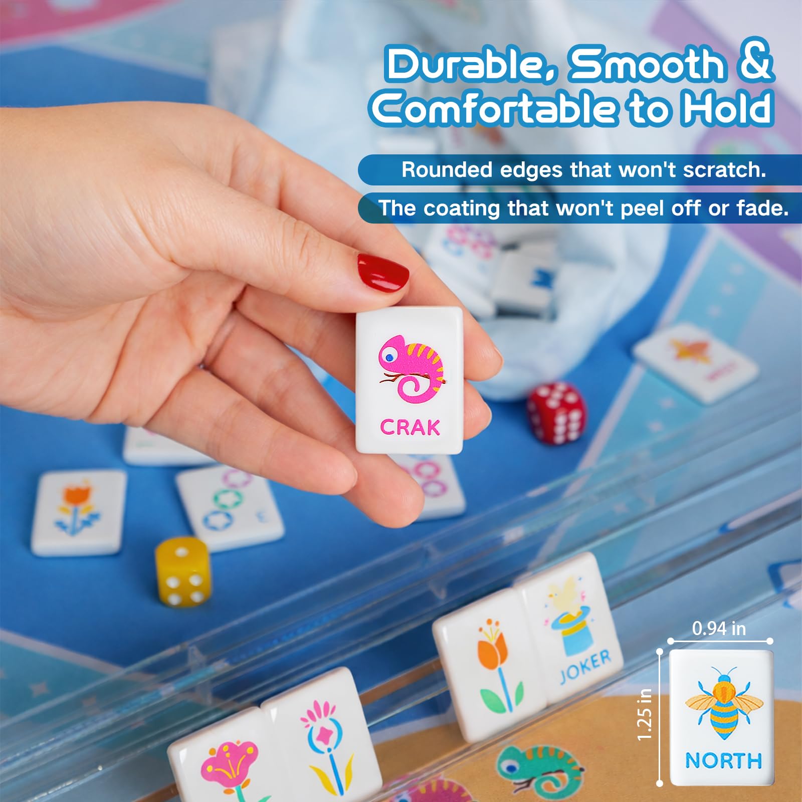 Virora Mahjong play mat offers a smooth surface for confident tile placement