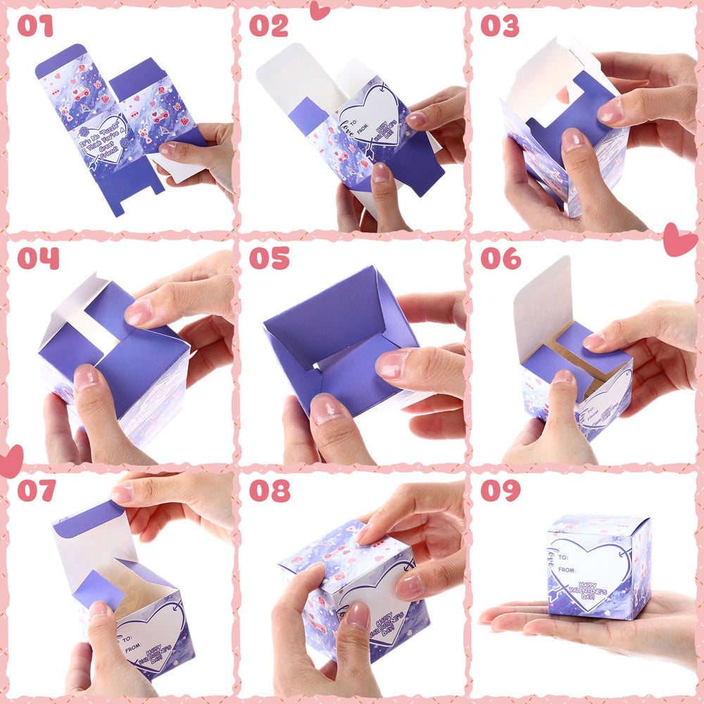 Open gift box showing cubes ready to share.