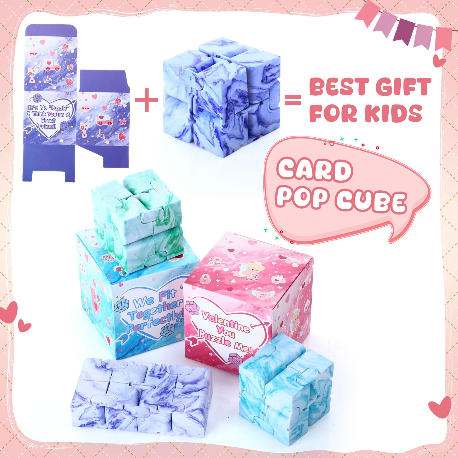 Gift boxes with VioraWhite cubes, arranged for convenient gifting.