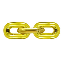 Virtue Morals gold chain balloons provide a reusable backdrop option for 80s and 90s themed parties.
