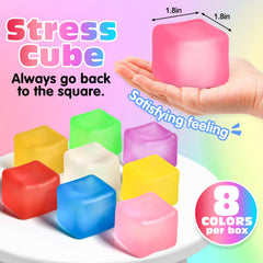 VISCOO 8-pack stress cubes in purple for sensory engagement and concentration