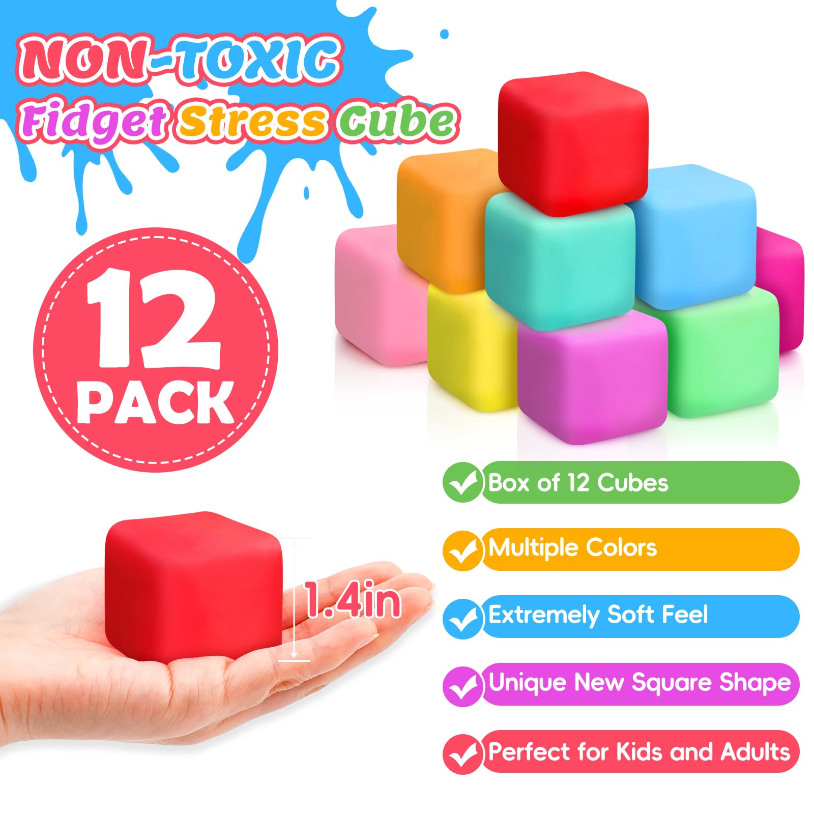 VISCOO dough stress ball squishy for tactile relief and fine-motor engagement