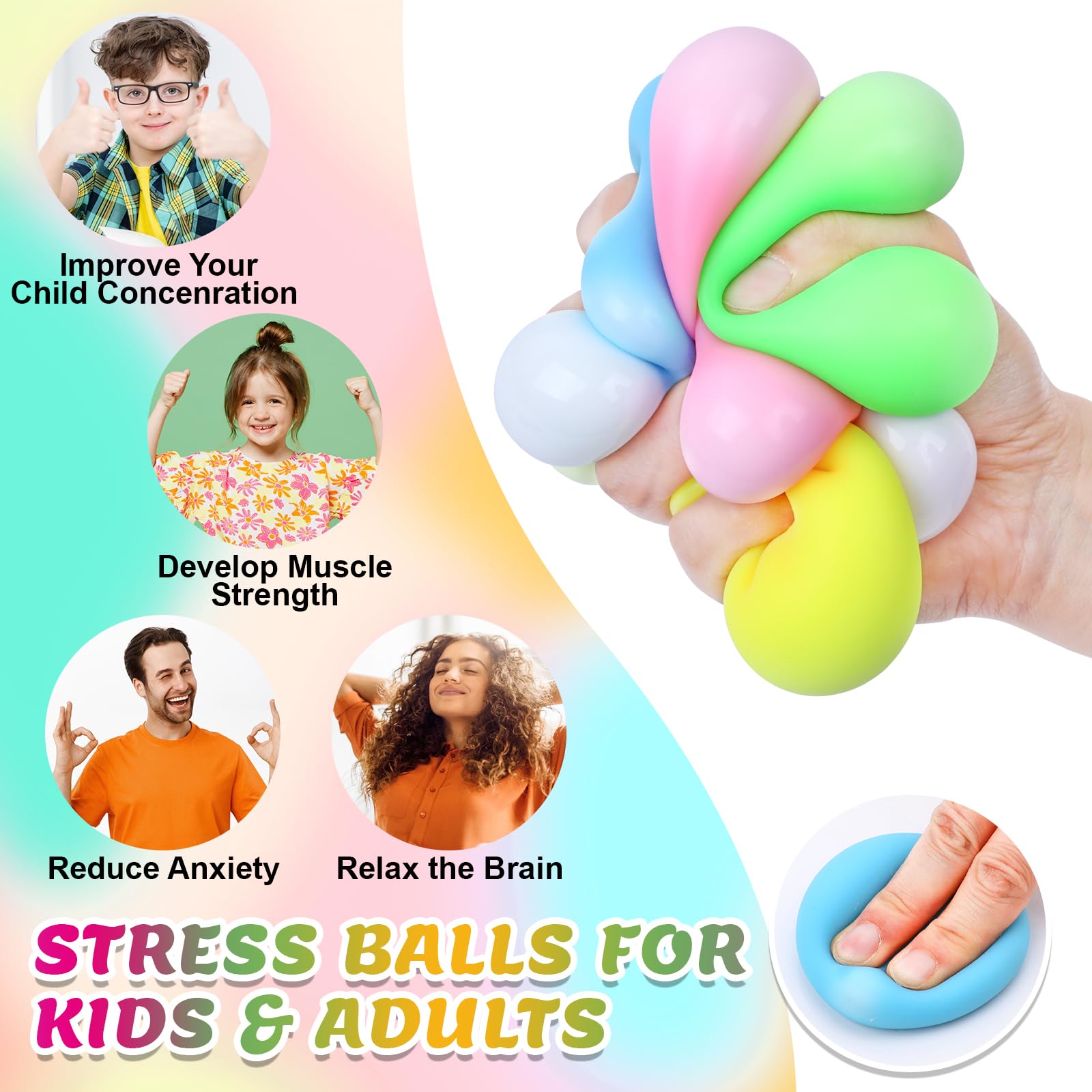 VISCOO gift-box set of stress balls, ready for gifting and classroom events.