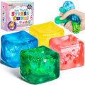 VISCOO blue ice cube stress ball with snowflakes for calm focus