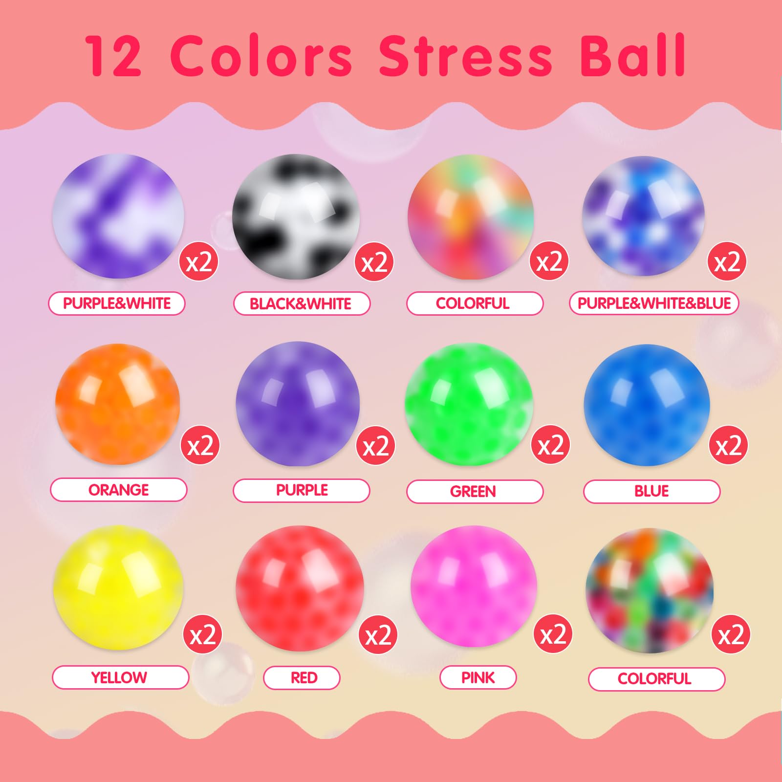 Viscoo gift-boxed stress balls ideal as party favors and gifts.