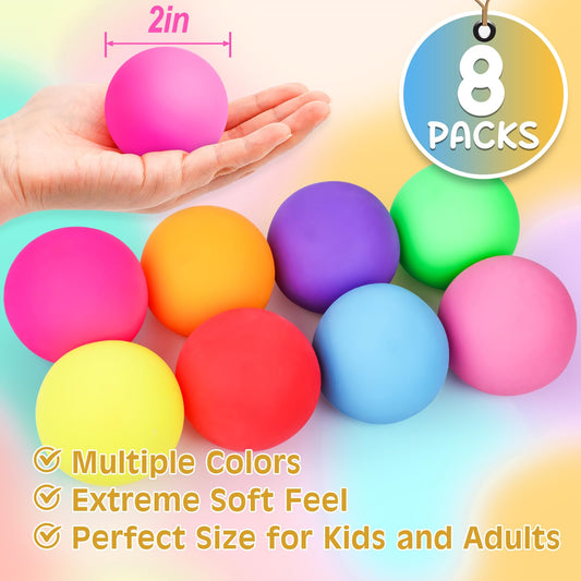 VISCOO palm-sized 2-inch stress ball, colorful and squeezable for focus and fun.