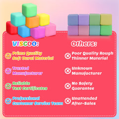 VISCOO durable tear-resistant stress cubes for repeated squeezing and play