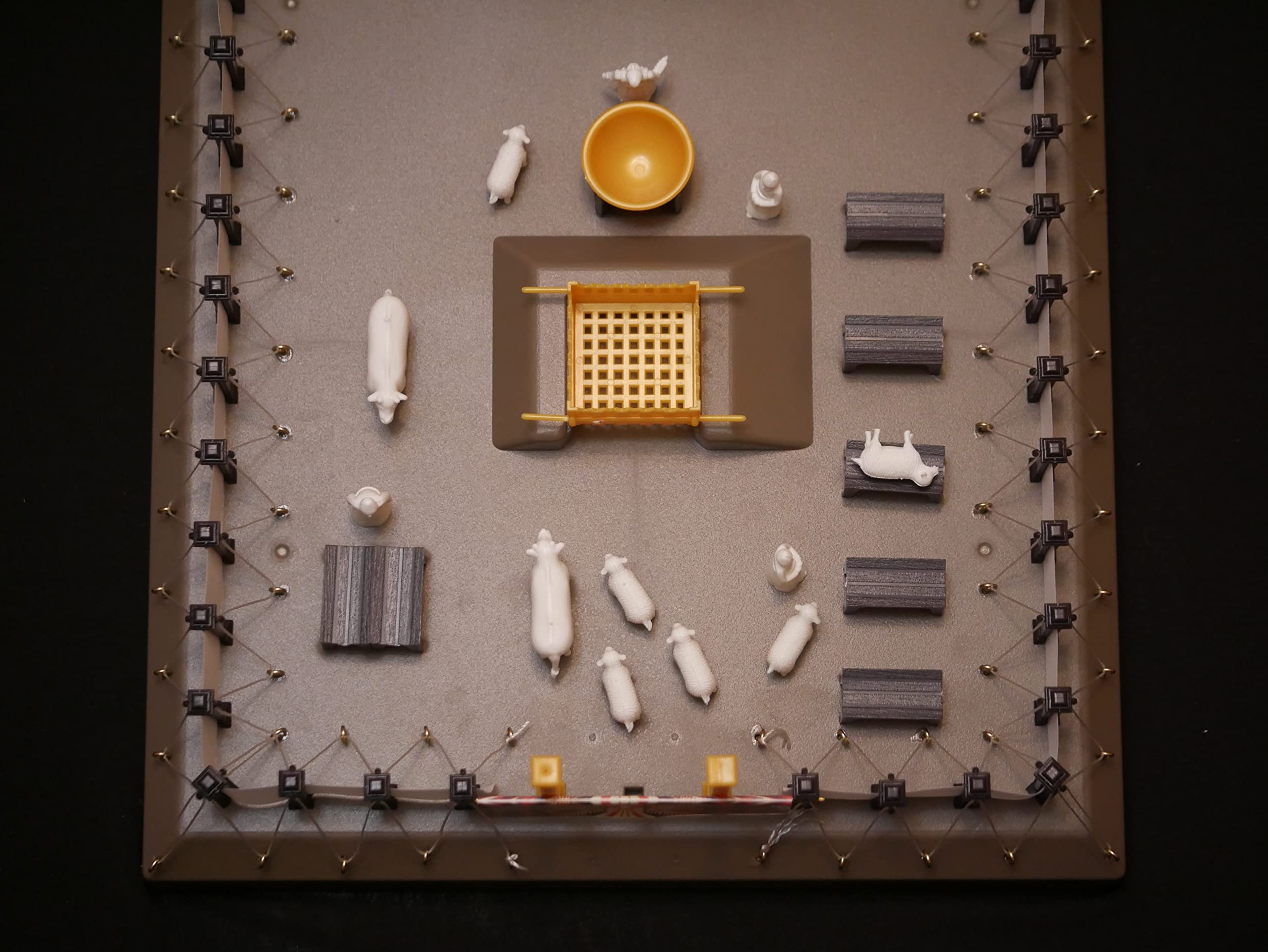 Vision Video Tabernacle Model Kit Aaron's Rod and Manna jar components.