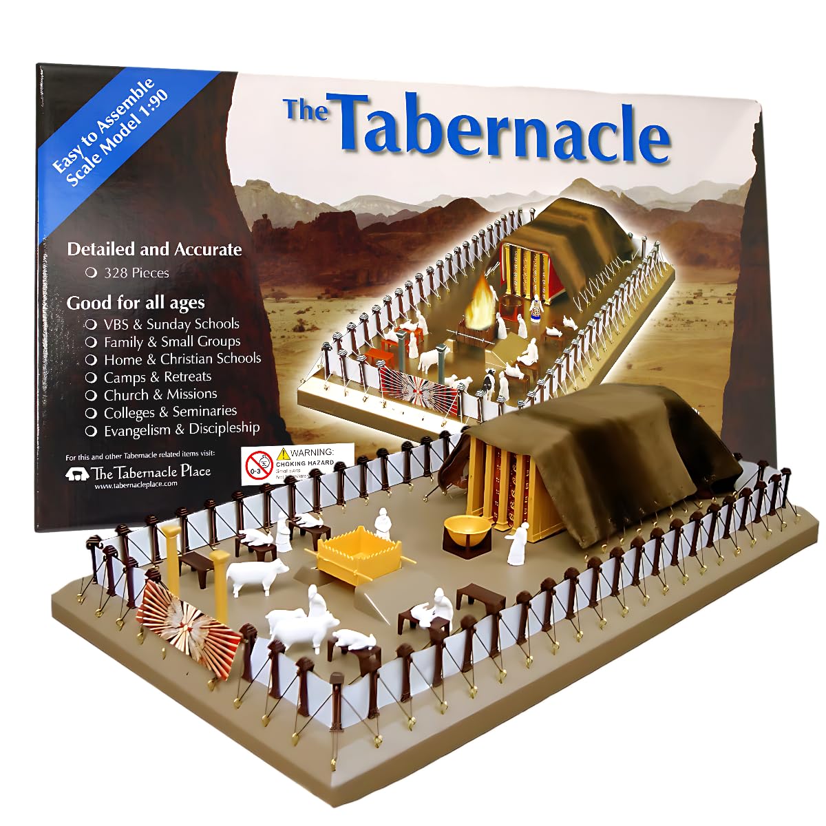 Vision Video Tabernacle Model Kit assembly scene for classroom learning.