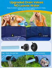 VISTOP pool requires no air pump, quick setup on flat ground