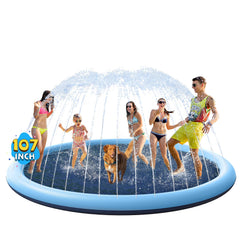 VISTOP splash pad blue surface highlights non-slip play for kids