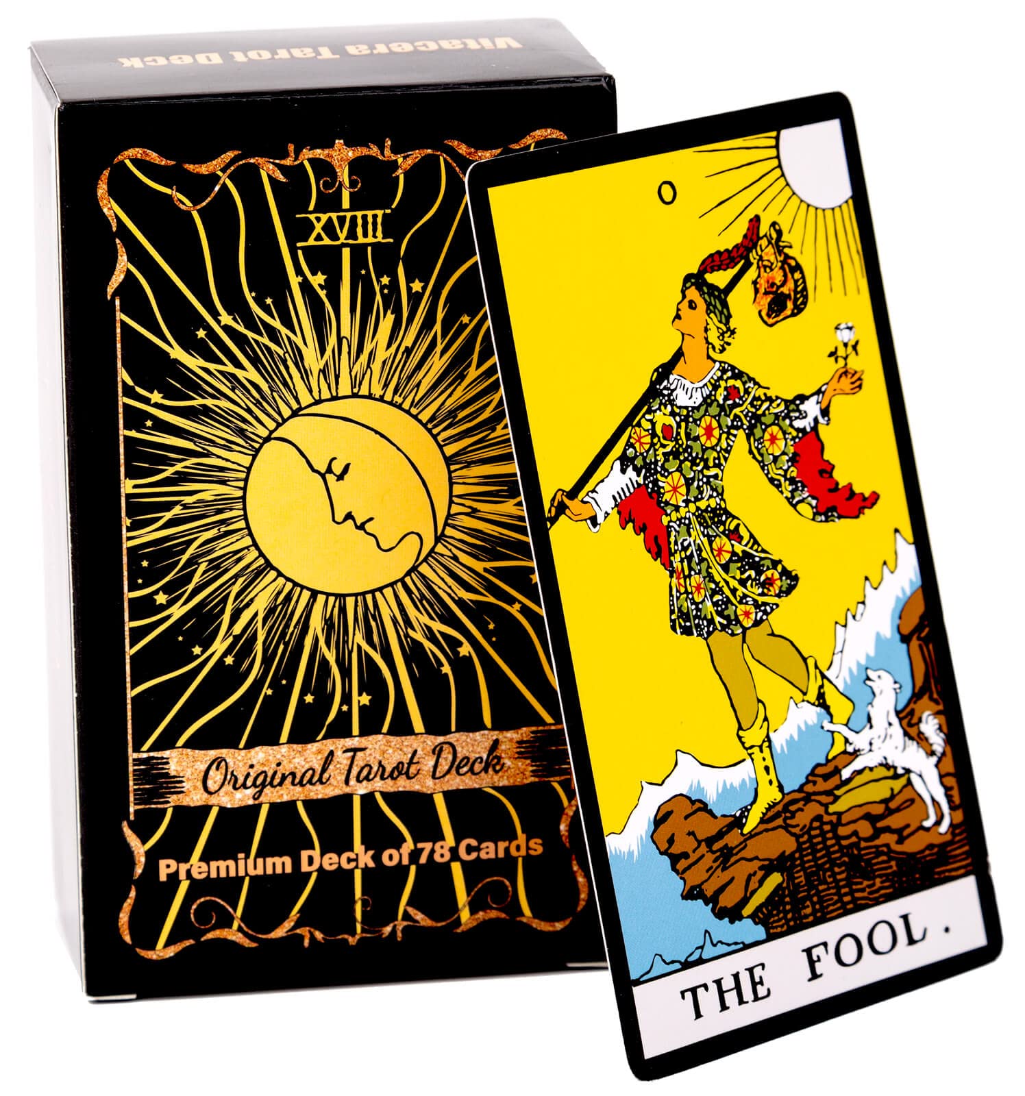 Vitacera linen tarot bag protects the deck during travel.