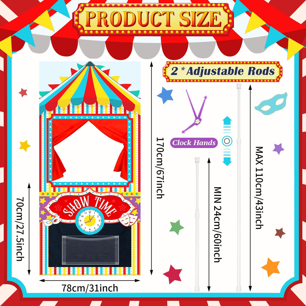 VitalCozy foldable hanging puppet theater stored compactly