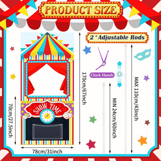 VitalCozy foldable hanging puppet theater stored compactly