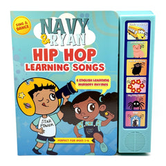 Vitastars Hip Hop Nursery Rhyme Book cover engages toddlers with music-themed imagery