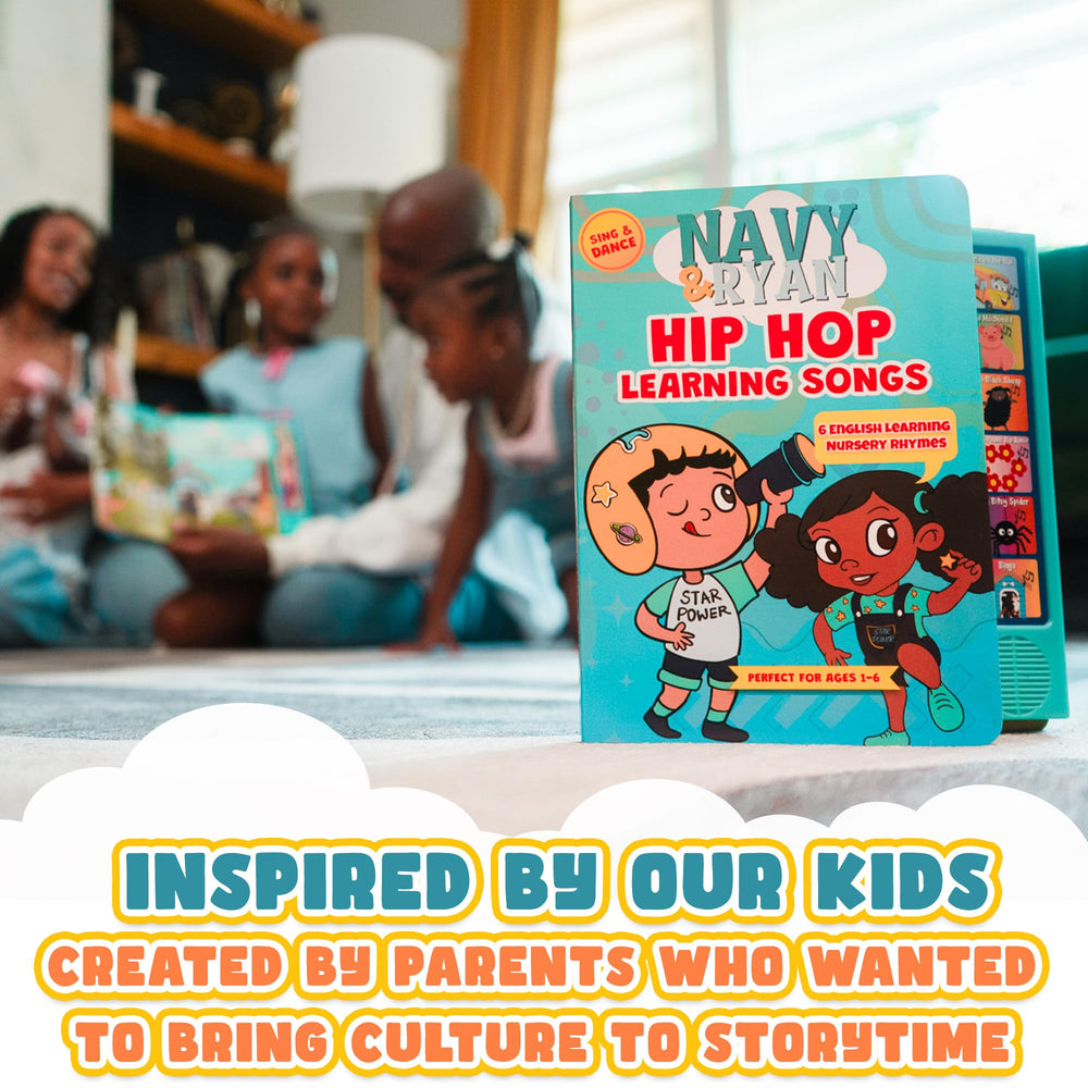 Vitastars Hip Hop Nursery Rhyme Book sound buttons enable hands-on beats