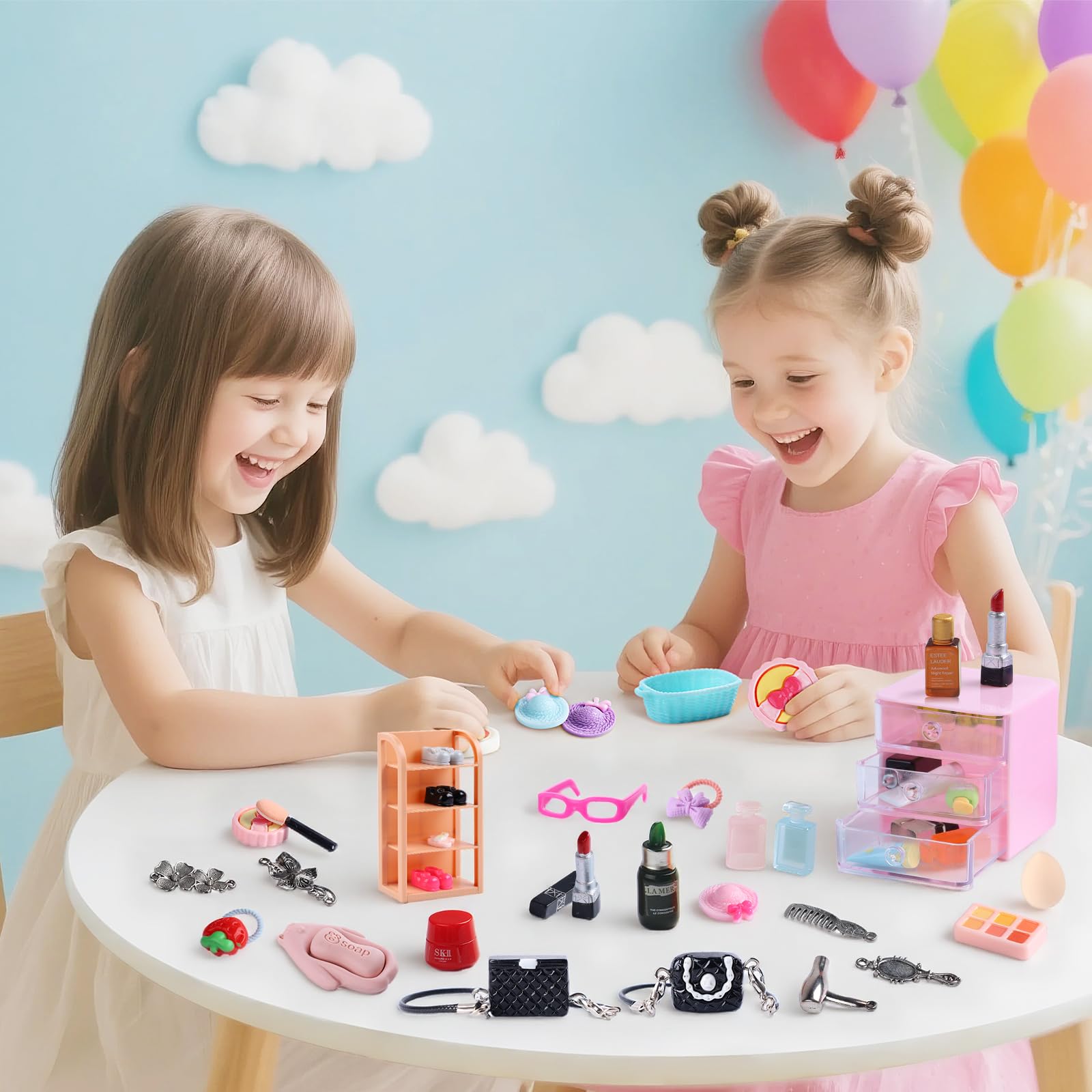 VITASY miniature shoes and bags complete 1:12 scale outfits for play.