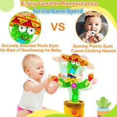 Vitosup cactus toy offers adjustable volume control for different environments.
