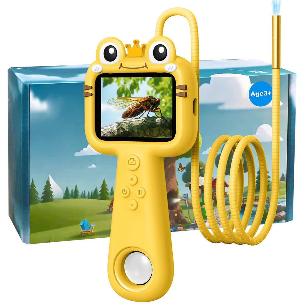 Vivid Glass Borescope Kids Camera close-up with easy one-button use.