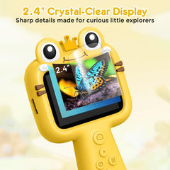 Vivid Glass Borescope Kids Camera with adjustable LED lights for dark spaces.