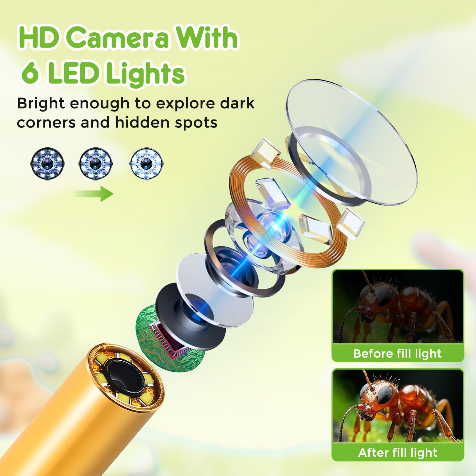 Vivid Glass Borescope Kids classroom learning setup for STEM exploration