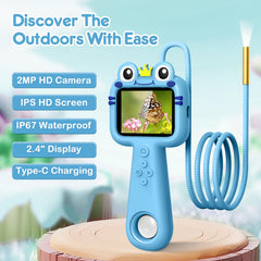 Vivid Glass Borescope for Kids with a soft flexible cable for safe access to tight spaces.
