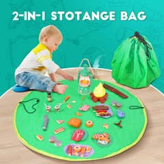 Viwulute camping set toys easy setup and compact storage for spontaneous fun