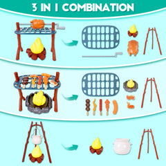Viwulute camping set toys silent camping light creates calm ambiance during play