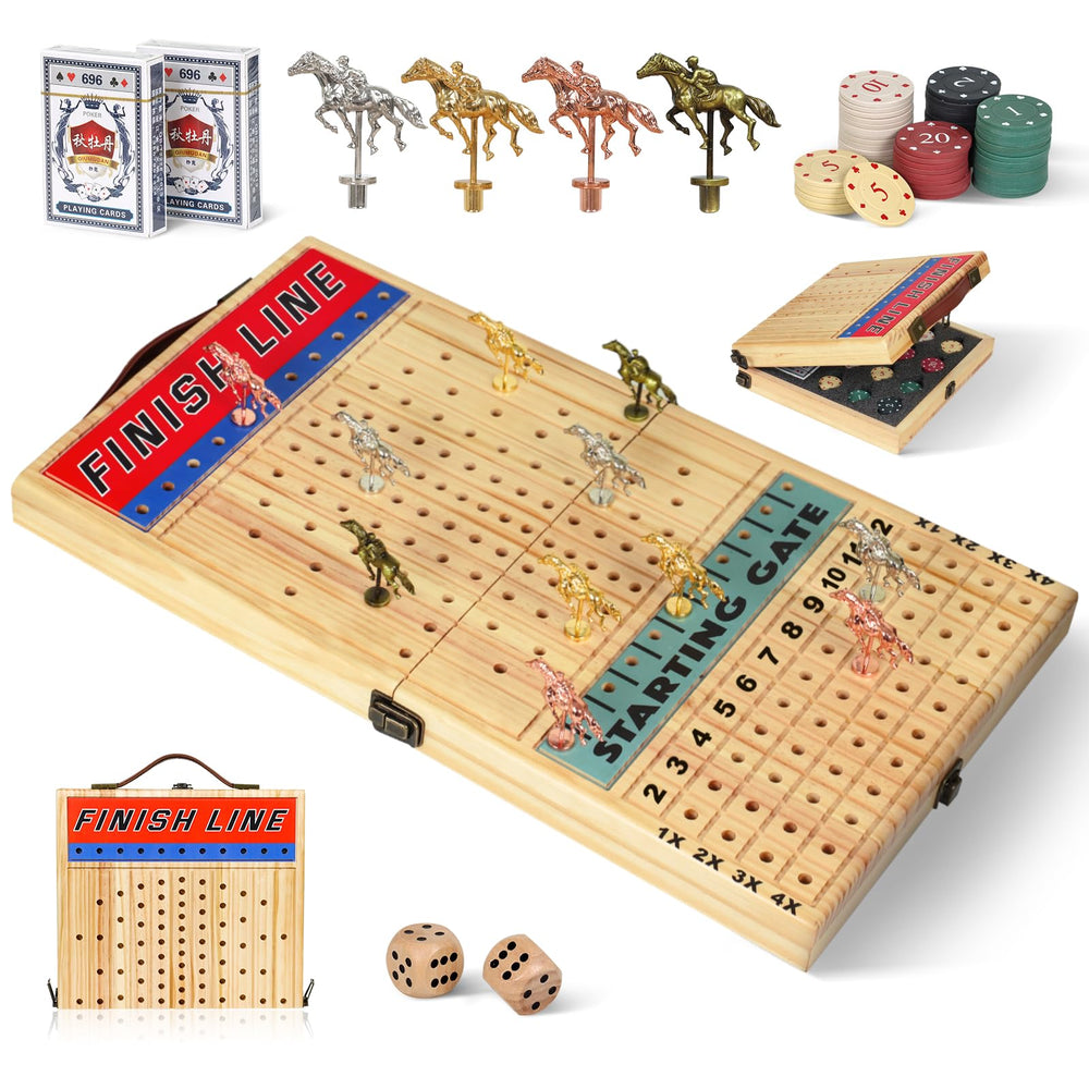 Vixflux 21-inch horse racing board complete set ready to play