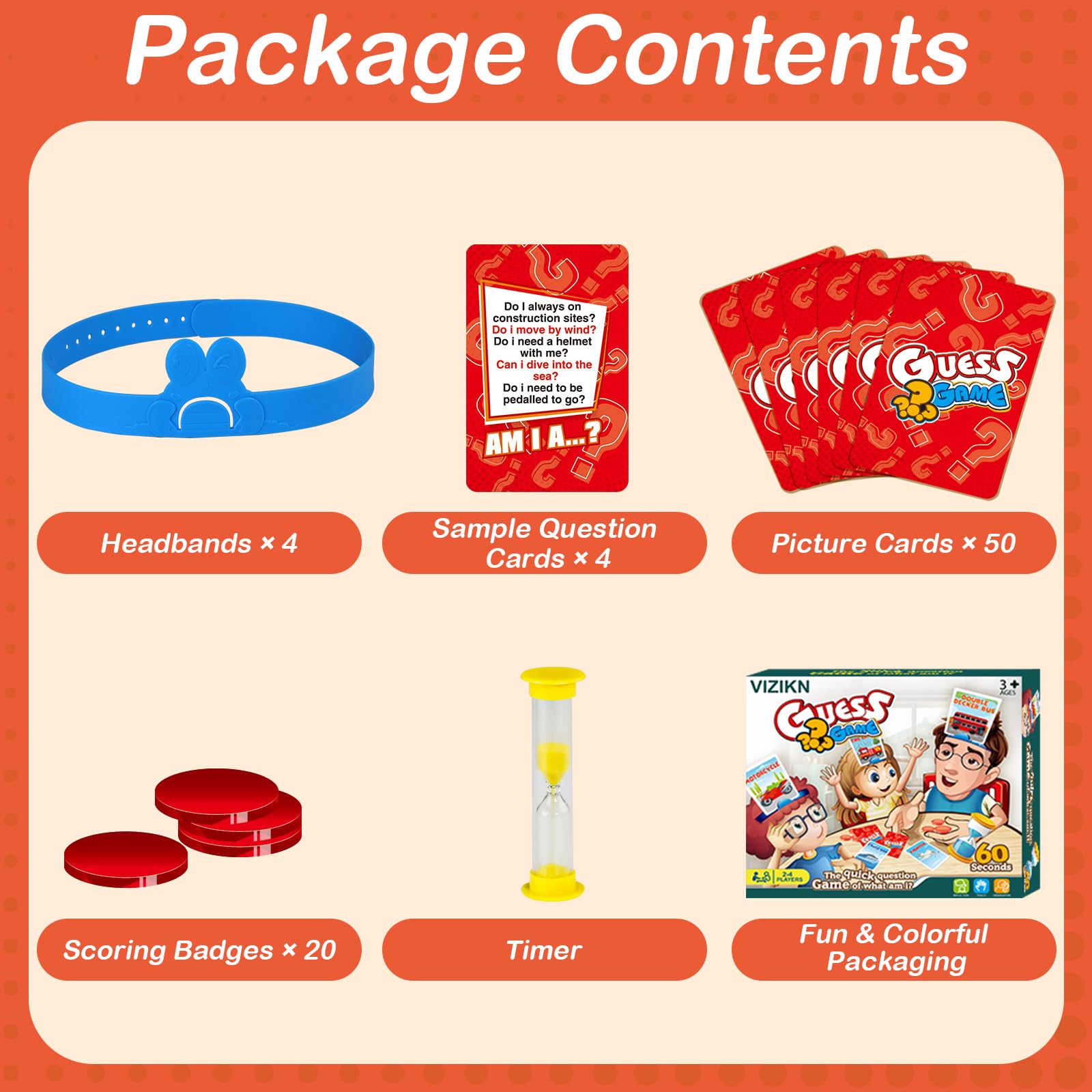 VIZIKN Headbands Game describe image mode boosts description skills