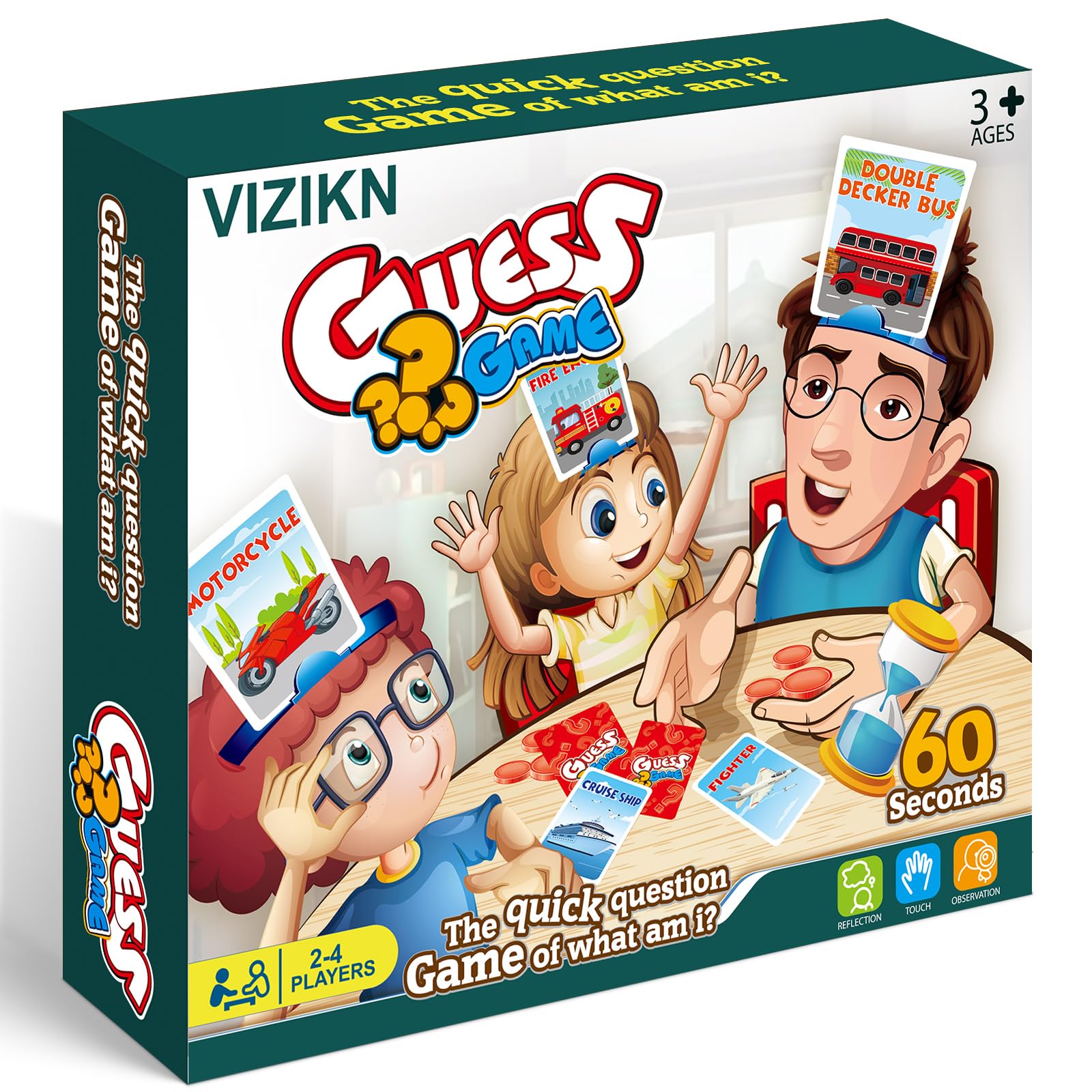VIZIKN Headbands Game setup overview for easy family play