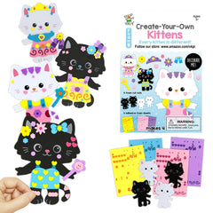 VKPI cats foam art kit piece with vibrant colors for creative play