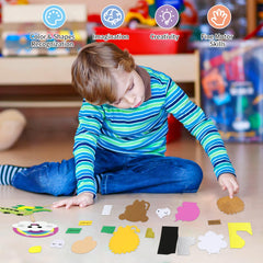 VKPI Varied foam shapes in bright colors to boost pattern recognition