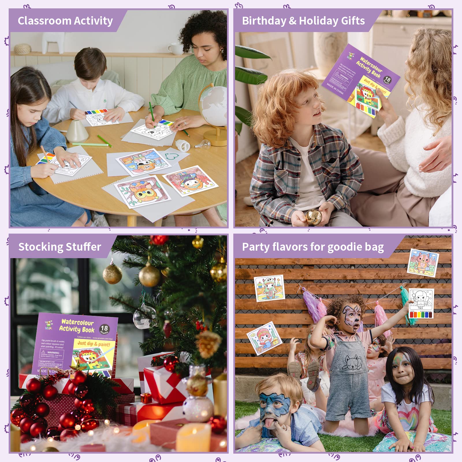 Gift-ready VKPI watercolor set, perfect for birthdays and classrooms.