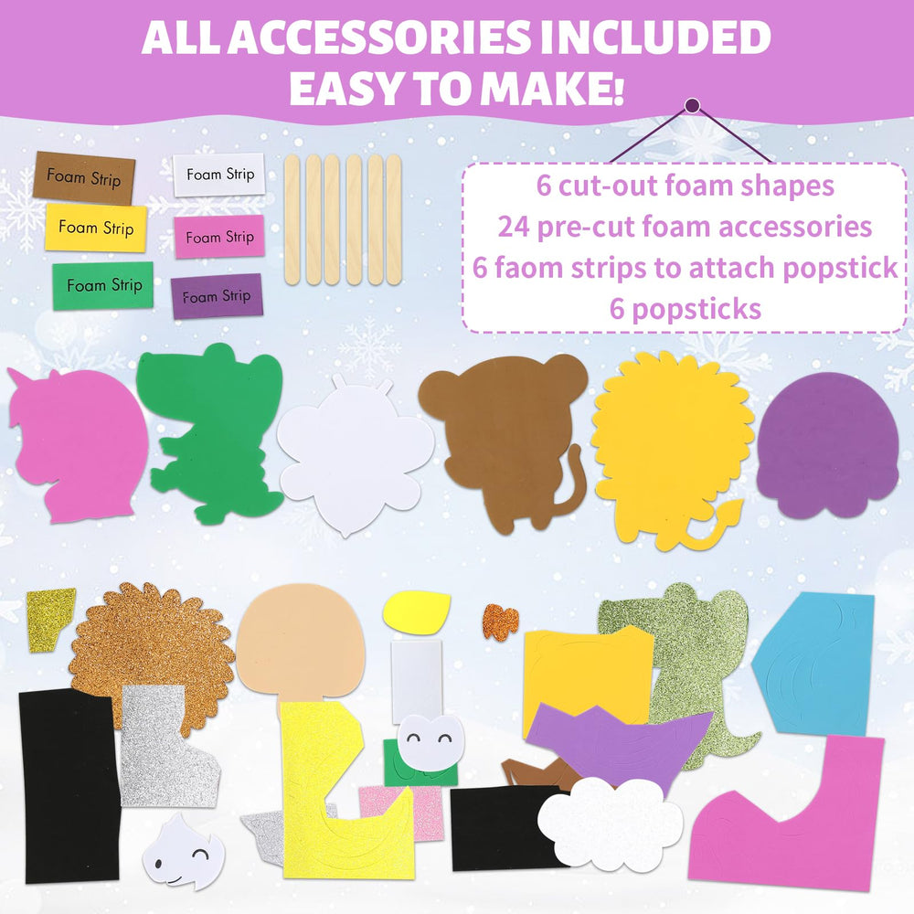 VKPI Popstick Puppets assembly demonstration for easy kid-friendly crafting