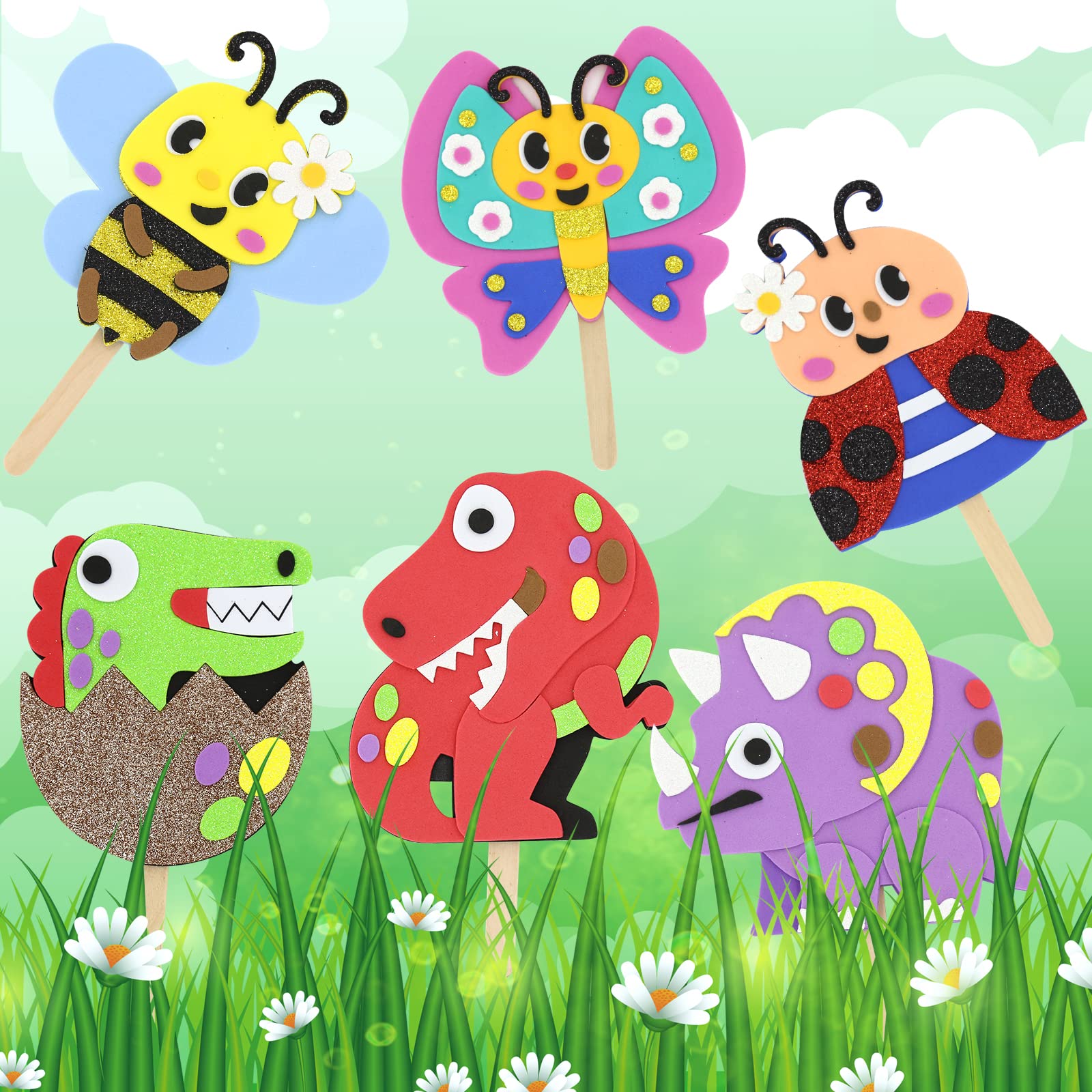 VKPI Preschool foam craft uses non-toxic EVA foam for kid-friendly art.