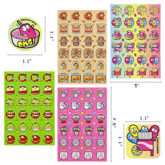 VKPI Scratch and Sniff stickers 144 designs offer diverse themes for creative activities.