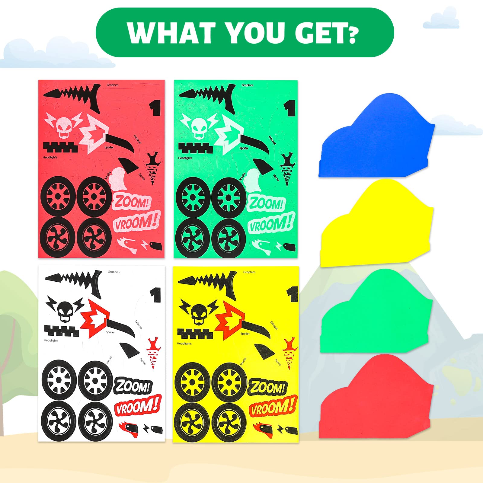VKPI sticker cardboards patterns for preschoolers to practice shapes and patterns.
