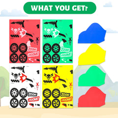VKPI sticker cardboards patterns for preschoolers to practice shapes and patterns.