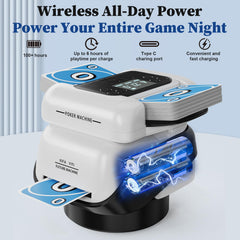 Vlkslasy 360-degree dealing motion for accurate card distribution.