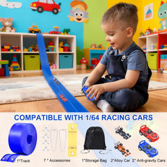Vlkslasy track compatible with 1/50-scale die-cast cars.